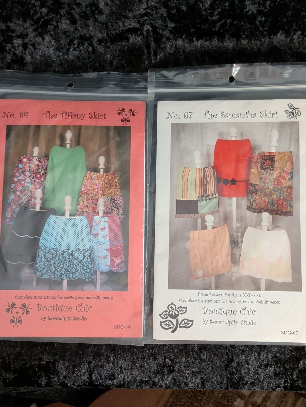 Serendipity Studio Sewing Patterns Lot (2) - Uncut Boutique Chic Skirts XXS-XXL
